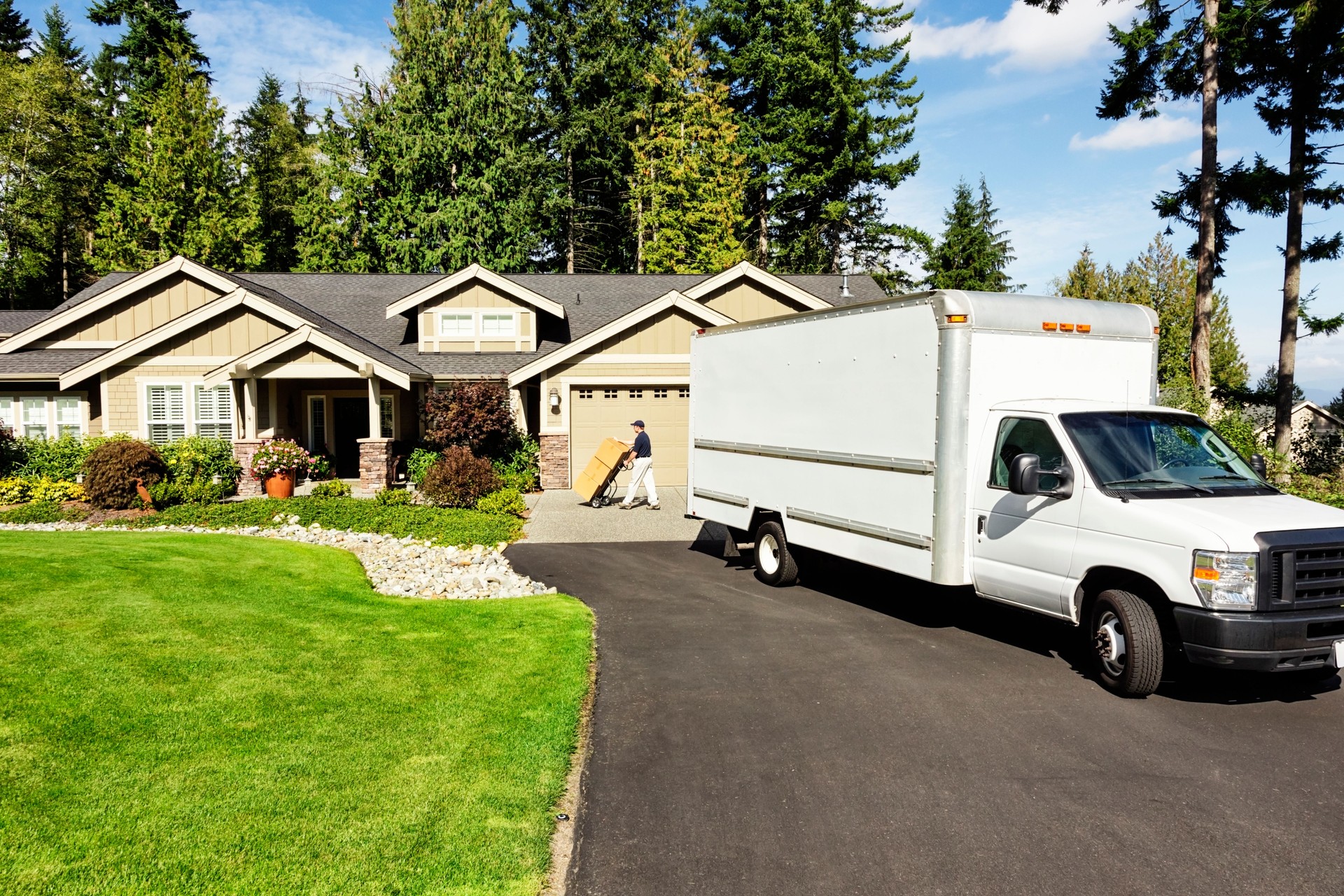 Delivery Man with Truck